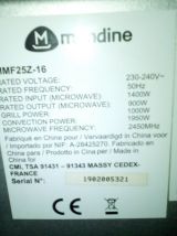 Four à micro-ondes Mandine MMF25Z-16