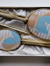 Nécessaire de toilette vintage miroir brosse peigne