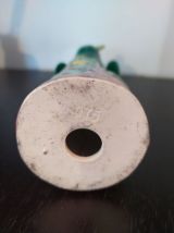 Statuette mandarin chinois en porcelaine blanc bleu