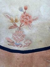 Tapis vintage Chinois Art Deco fait main, 1C485