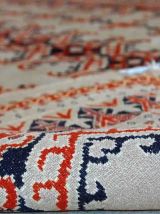 Tapis vintage Ouzbek Bukhara fait main, 1C491