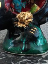 Lampe veilleuse en céramique (poisson et coquillages)