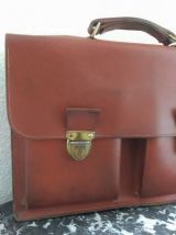 Cartable en cuir vintage 