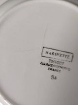  Assiette creuse Digoin &amp; Sarreguemines modèle Marinette