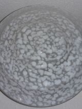 plafonnier en verre clichy blanc