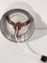 plafonnier en verre clichy blanc