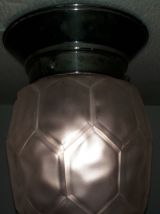 plafonnier en verre opaque