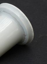 encrier porcelaine à couronne à 2 niveaux rare