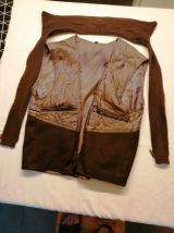 Veste de cuir intersaison (vachette pleine fleur) tissu inté