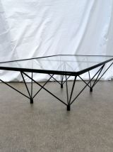 Table basse vintage Alanda en verre de Paolo Piva pour B&amp;B I