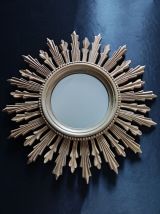 miroir soleil doré