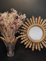 miroir soleil doré