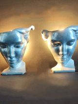 appliques murales nymphes art déco