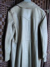 manteau long en cuir taille 38