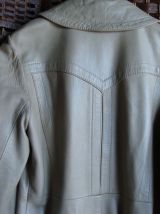 manteau long en cuir taille 38