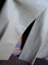 manteau long en cuir taille 38