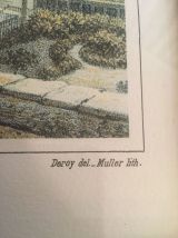 Litho Muller Deroy modèle Chamouny Hotel Royal et de l'Union