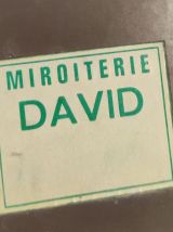 guéridon fer forgé et plateau miroir