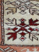 Tapis vintage Turc Oushak fait main, 1C520