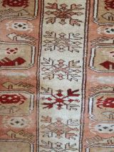 Tapis vintage Turc Oushak fait main, 1C520