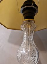 paire de lampes deluxe de chevet ou table   chrome or et ver