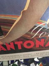Affiche cartonnée Porto Antonat années 80.