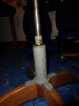 siège d'atelier,avec piètement,assise et dossier en bois (de