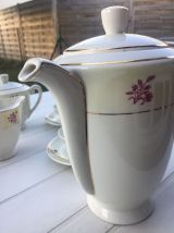 Service à café en porcelaine de Gien