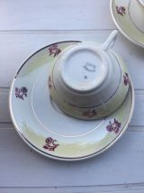 Service à café en porcelaine de Gien