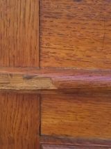 Ancien comptoir caisse de commerce chêne