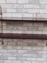 etagere 1960 chrome doré   et  belle tablettes