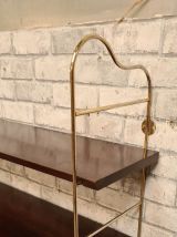 etagere 1960 chrome doré   et  belle tablettes