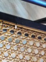 chaises pliantes avec cannage sur assise et dossier