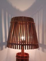 Lampe de chevet en bambou vintage