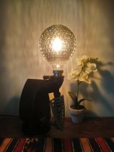 Lampe à poser récup' upcycling "Fer à repasser"