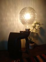 Lampe à poser récup' upcycling "Fer à repasser"