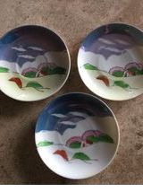 Set de 3 tasses avec leurs soucoupes