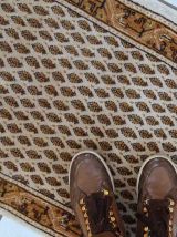 Tapis vintage Indien Seraband fait main, 1C575