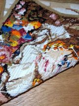 Tapis vintage Français tapisserie fait main, 1C603