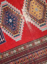 Tapis vintage Ouzbek Bukhara fait main, 1C615