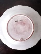 Assiette au paysan, faïence de Nevers 