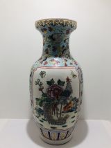 Antiquités chinoise : Paire de vase balustres début 20 eme s