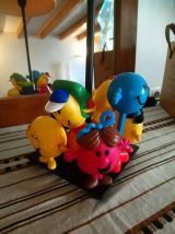 Lampe à poser récup' upcycling "Monsieur/Madame"