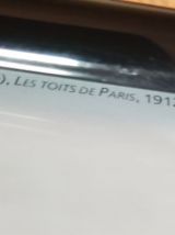 affiche encadrée "les toits de Paris"