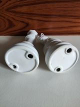 lot de 5 pièces d'échec noir et blanc en céramique 1 roi, 1 