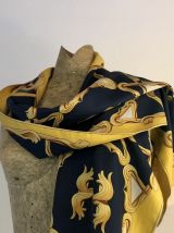 Rare foulard écharpe Hermès couronnes,Couronnes Hermès scarf