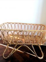 Berceau xxl en rotin 1960