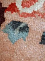 Tapis vintage Chinois Art Deco fait main, 1C649