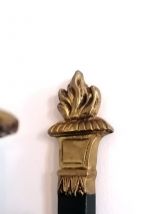 Paire d'appliques à tête de cygne Empire