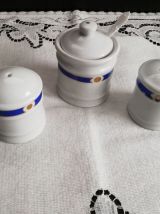 Ensemble sel, poivre, moutarde esprit marin